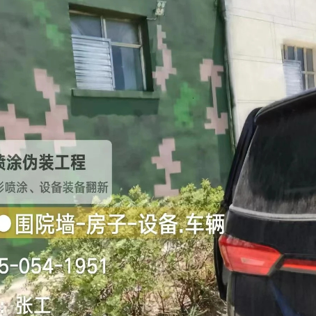 崇明数码迷彩漆施工